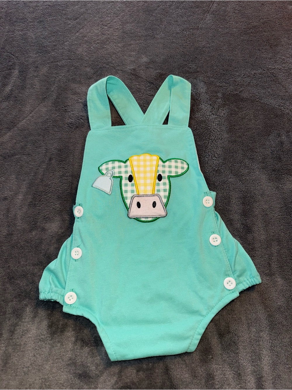 Teal/Turquoise Baby Romper
